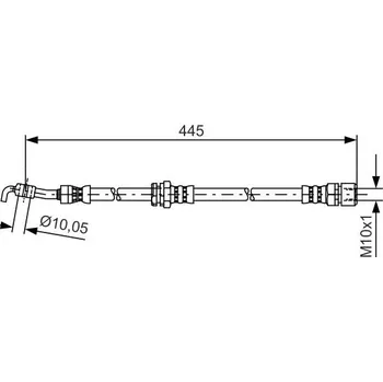 Brzdová hadice Brzdová hadice BOSCH 1 987 481 386