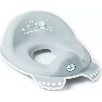 WC sedátko Dětské protiskluzové sedátko - redukce Tega Baby (nástavec) na WC Sovičky šedé