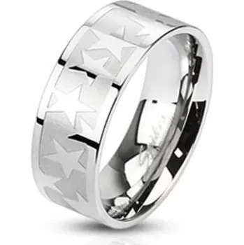 Prsten Prsten z chirurgické oceli s Hvězdami