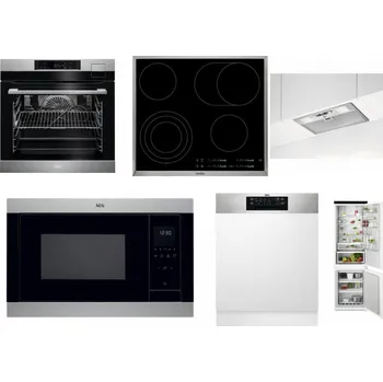 Set domácích spotřebičů AEG BSK792380M + AEG Mastery DirectTouch HK654070XB + AEG DGB3523S + AEG Mastery MSB2547D-M + AEG FEE72706PM + AEG TSC6M181ES
