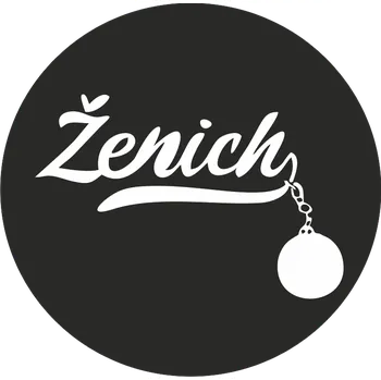 ON-DESIGN Potisk ŽENICH Barva: bílá, Velikost motivu: A5