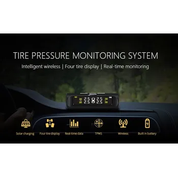Autodiagnostika Jansite Smart Car TPMS Systém monitorování tlaku v pneumatikách Solární energie Digitální LCD displej Automatické zabezpečovací systémy Tlak v pneumatikách