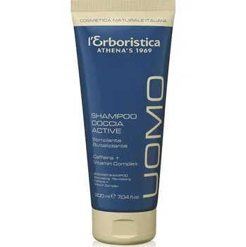 Sprchový gel ERBORISTICA Sprchový gel a šampon v jednom pro muže s kofeinem a vitaminovým komplexem 200 ml