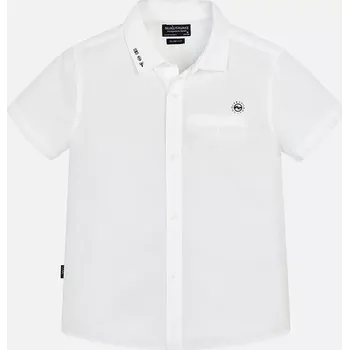 Chlapecká košile Chlapecká košile krátký rukáv Mayoral 6124-14 Blanco
