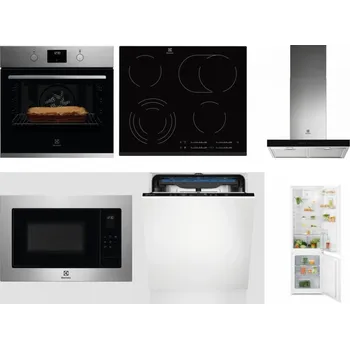 Set domácích spotřebičů ELECTROLUX KOFGH70TX + ELECTROLUX EHF6547FXK + ELECTROLUX LFT766X + ELECTROLUX EMS4253TEX + ELECTROLUX EES48200L + ELECTROLUX LND5FE18S