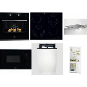 Set domácích spotřebičů ELECTROLUX KODEH70X + ELECTROLUX EHF6343FOK + ELECTROLUX LFP326S + ELECTROLUX LMS4253TMX + ELECTROLUX EEM23100L + ELECTROLUX LND5FE18S