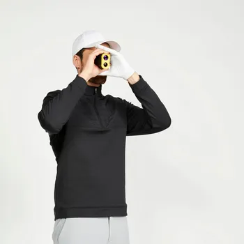 Pánská mikina INESIS Pánská golfová mikina CW500 3XL ČERNÁ