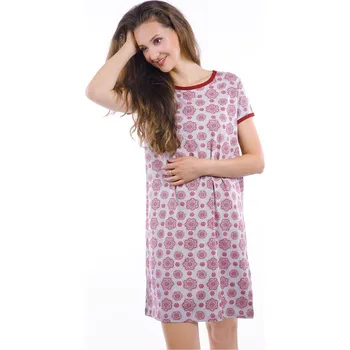 Dámská noční košile noční košile ANNA L bordo mandala