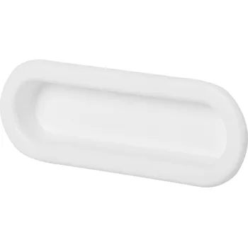 Nábytkové kování Walteco Nábytková úchytka pro posuvné dveře Nela, plast, bílá Množství: 1 ks