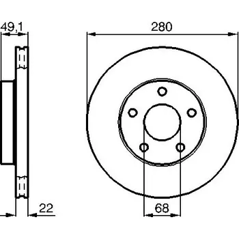 Brzdový kotouč Brzdový kotouč BOSCH 0 986 478 833