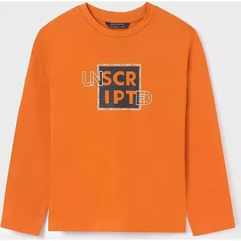Chlapecké tričko Chlapecké oranžové triko dlouhý rukáv Mayoral 842-11 velikost 140 (842-111)
