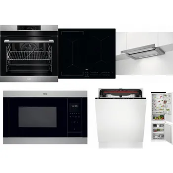 Set domácích spotřebičů AEG BPK742380M + AEG Mastery Bridge IKE64441IB + AEG DPE5660M + AEG Mastery MSB2547D-M + AEG Mastery MaxiFlex FSB53927Z + AEG TSC6M181ES