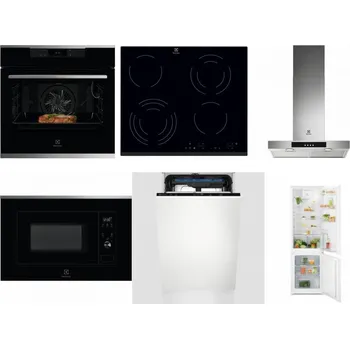 Set domácích spotřebičů ELECTROLUX KOEBP39X + ELECTROLUX EHF6343FOK + ELECTROLUX LFT426X + ELECTROLUX LMS2203EMX + ELECTROLUX EEM23100L + ELECTROLUX LND5FE18S