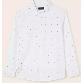 Chlapecká košile Chlapecká košile s dlouhým rukávem Mayoral 6116-83 Blanco velikost 166