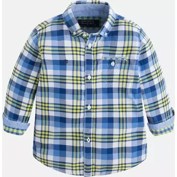 Chlapecká košile Chlapecká kostkovaná košile s dlouhým rukávem Mayoral 4132-66 velikost 134