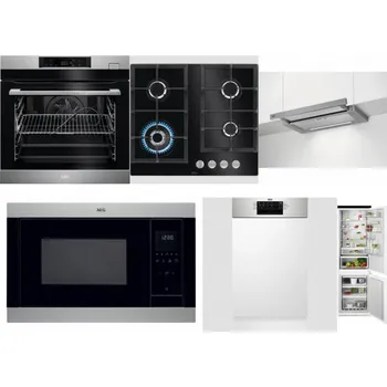 Set domácích spotřebičů AEG BSK782380M + AEG Mastery SpeedBurner HKB64420NB + AEG DPE5660M + AEG Mastery MSB2547D-M + AEG Mastery MaxiFlex FEE73517PM + AEG TSC6M181ES