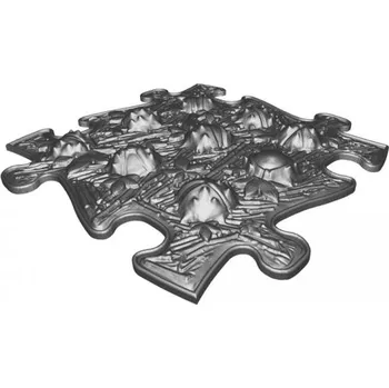 Muffik Kaštany tvrdé, šedá, 1 ks