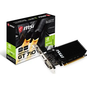 Grafická karta MSI VGA NVIDIA GeForce GT 710 2GD3H LP, 2G DDR3, 1xHDMI, 1xVGA, 1xDVI