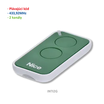 Dálkový ovladač vrat Vysílač ERA 2kanálový, 433MHz, plovoucí kód, zelený