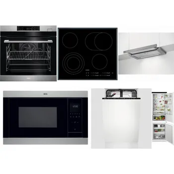 Set domácích spotřebičů AEG BSK782380M + AEG Mastery DirectTouch HK654070FB + AEG DPE5660M + AEG Mastery MSB2547D-M + AEG Mastery GlassCare FSE73407P + AEG TSC6M181ES