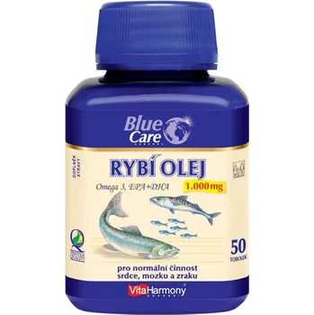 Přírodní produkt VitaHarmony Rybí olej 1000mg - Omega 3 EPA+DHA 50 kapslí