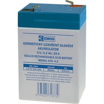 6V baterie Emos (akumulátor) GT6-4,2 ke svítilnám 3810
