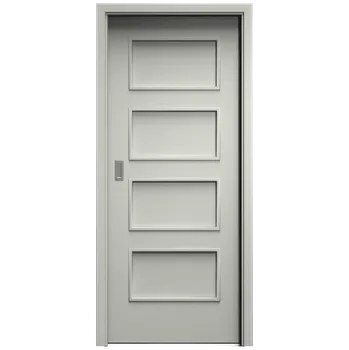 Interiérové dveře SAPELI SWING KOMFORT M19 - CPL LAMINÁT - POSUVNÉ DVEŘE VČ. ZÁRUBNĚ - Šedá Průchozí šířka (cm): 80, Průchozí výška (cm): 210