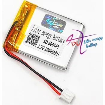 RC náhradní díl Akumulátor Li-pol 603443 1000mAh s konektorem JST XH 2.54mm 3.7V 603545 LiPo