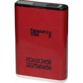 Lithium-iontová prismatická akumulátor 3.6V - dobíjecí, s pojistkou, Panasonic, NCA103450
