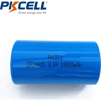Článková baterie Baterie ER34615 PKCELL D velikost 3.6V 19000mAH Li-SOCl2 Lithium Nenabíjecí pro vodoměr / elektřinu