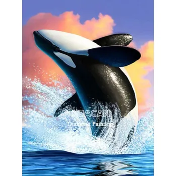 Diamantové malování HUACAN DIAMOND PAINTING - DIAMANTOVÁ MOZAIKA - KOSATKA 08