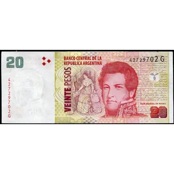 Argentina (P 355b.2) 20 Pesos (2018) - UNC sufix G