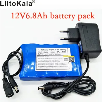 Akumulátor pack Liitokala li-ion 12V 12.6V 6800mah CCTV Cam Monitor s ochranou a nabijeckou