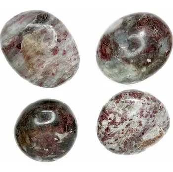 Turmalín rubelit v matečné hornině tromlovaný Madagaskar JUMBO - cca 5 - 6 cm