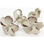 Klenoty Budín Dámské peckové gravírované náušnice na puzetku z bílého zlata 585/1,42gr HK2218 (Klenoty Budín Dámské peckové gravírované náušnice na puzetku z bílého zlata 585/1,42gr HK2218)