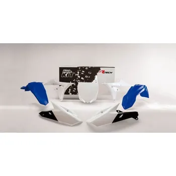 RACETECH kompletní plasty YAMAHA YZF 250 14-18 YZF 450 14-17 YZ/FX 250 15-18 YZ/FX 450 16-18, barva modrá bílá (tabulka) (YA318E999)