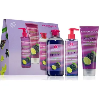 Sprchový gel Dermacol Aroma Moment antistresová pěna do koupele 500 ml + antistresové tekuté mýdlo 250 ml + antistresový sprchový gel 250 ml