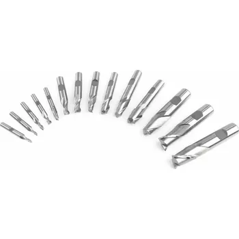 Fréza z rychlořezné oceli a kobaltu HSS-8Co, 2 břity, dřík 10 mm, průměr 10 mm (TrueTech)