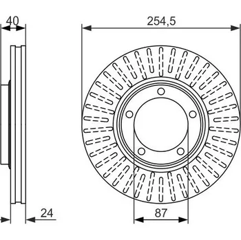 Brzdový kotouč Brzdový kotouč BOSCH 0 986 479 596
