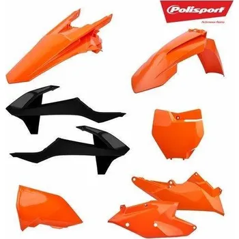 POLISPORT kompletní plasty KTM EXC/EXCF 17-19, barva OEM KTM EXC 360 rok 17-19