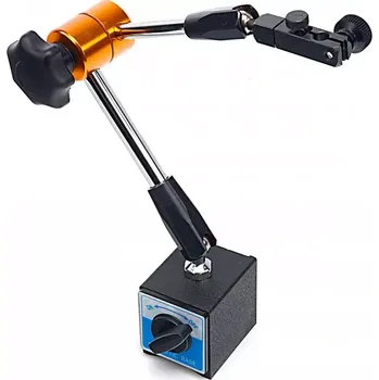 Stojánek magnetický centrálně nastavitelný - hydraulický, držák pro odchylkoměr (úchylkoměr), celková délka 370 mm (TrueTech)