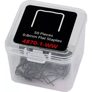Gola sada Sponky na opravy za tepla; 50 kusů 0,8 mm ploché Welzh (Welzh Werkzeug)