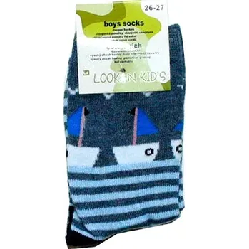 Chlapecké ponožky klasické pro kluky 7878 lodě 128/38