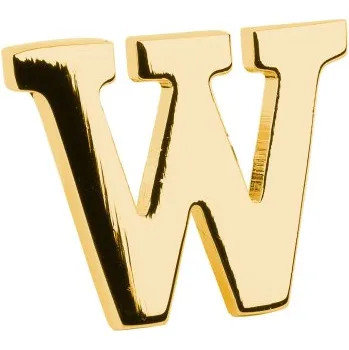 Brož Bubibubi Brož do klopy zlaté písmeno W