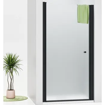 Sprchové dveře WellMall Alfa Black 70 cm dveře Grape černé