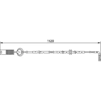 Brzdový systém Výstražný kontakt, opotřebení obložení BOSCH 1 987 474 999