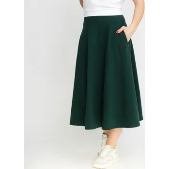 Dámská sukně Dlouhá lahvově zelená sukně Velikost: XL