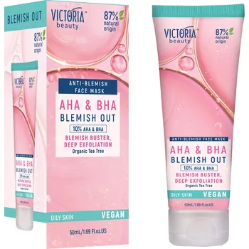 Pleťová maska Victoria beauty Vegan Blemish Out AHA BHA Peelingová čisticí maska 50 ml
