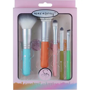 Kosmetický štětec Standelli Professional Luxusní kosmetický set štětců Makarons 5 ks