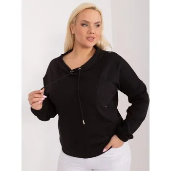 Dámská halenka Dámská halenka s dlouhými rukávy plus size MOTA černá